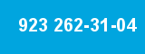 923 262-31-04 923 262-31-04